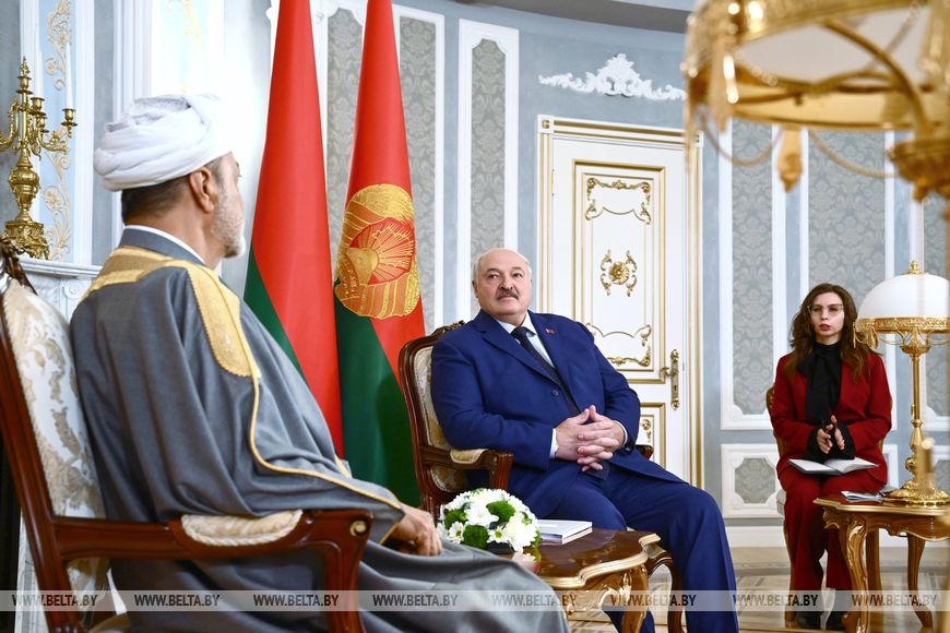Александр Лукашенко: мы преисполнены желания сделать все, чтобы с Оманом сложились наилучшие отношения