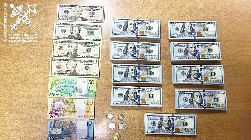 Водитель и пассажирка авто пытались ввезти в Беларусь по $87 тыс. без декларирования